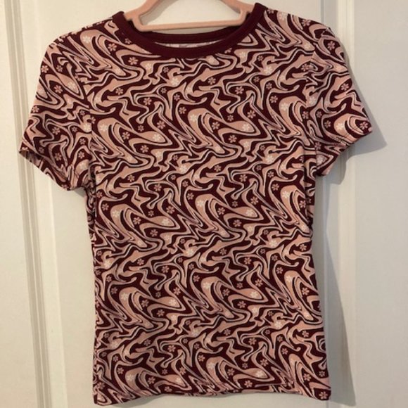 Pink No Boundaries Rib Knit T-shirt - Picture 1 of 2